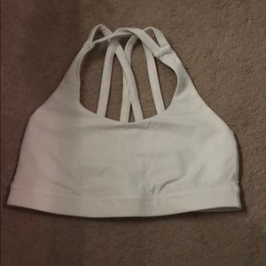 Lululemon White Energy Bra